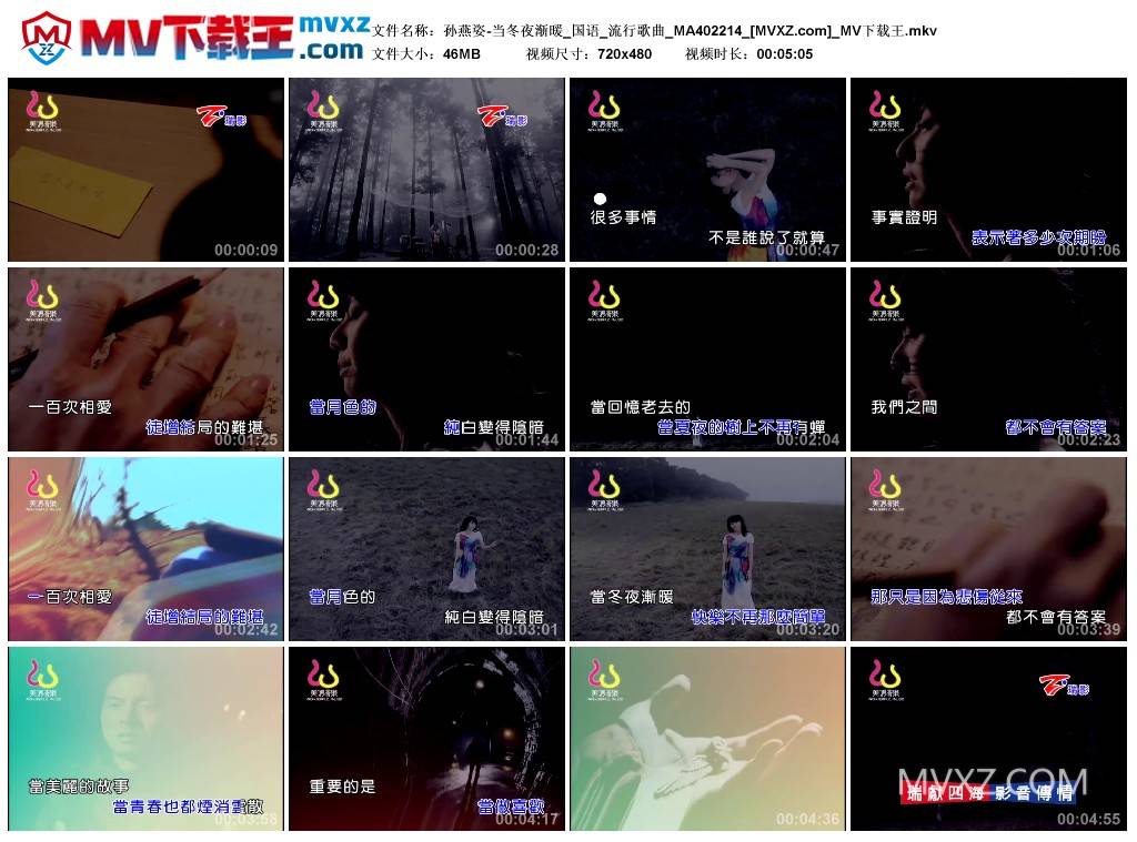 孙燕姿-当冬夜渐暖_国语_流行歌曲_MA402214